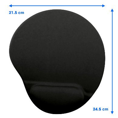 BRobotix 500074N alfombrilla para ratón Cojín de ratón para Juegos Negro