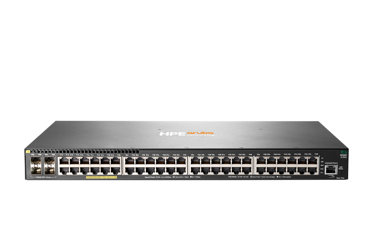 HPE Aruba Networking 2930F 48G PoE+ 4SFP+ Switch