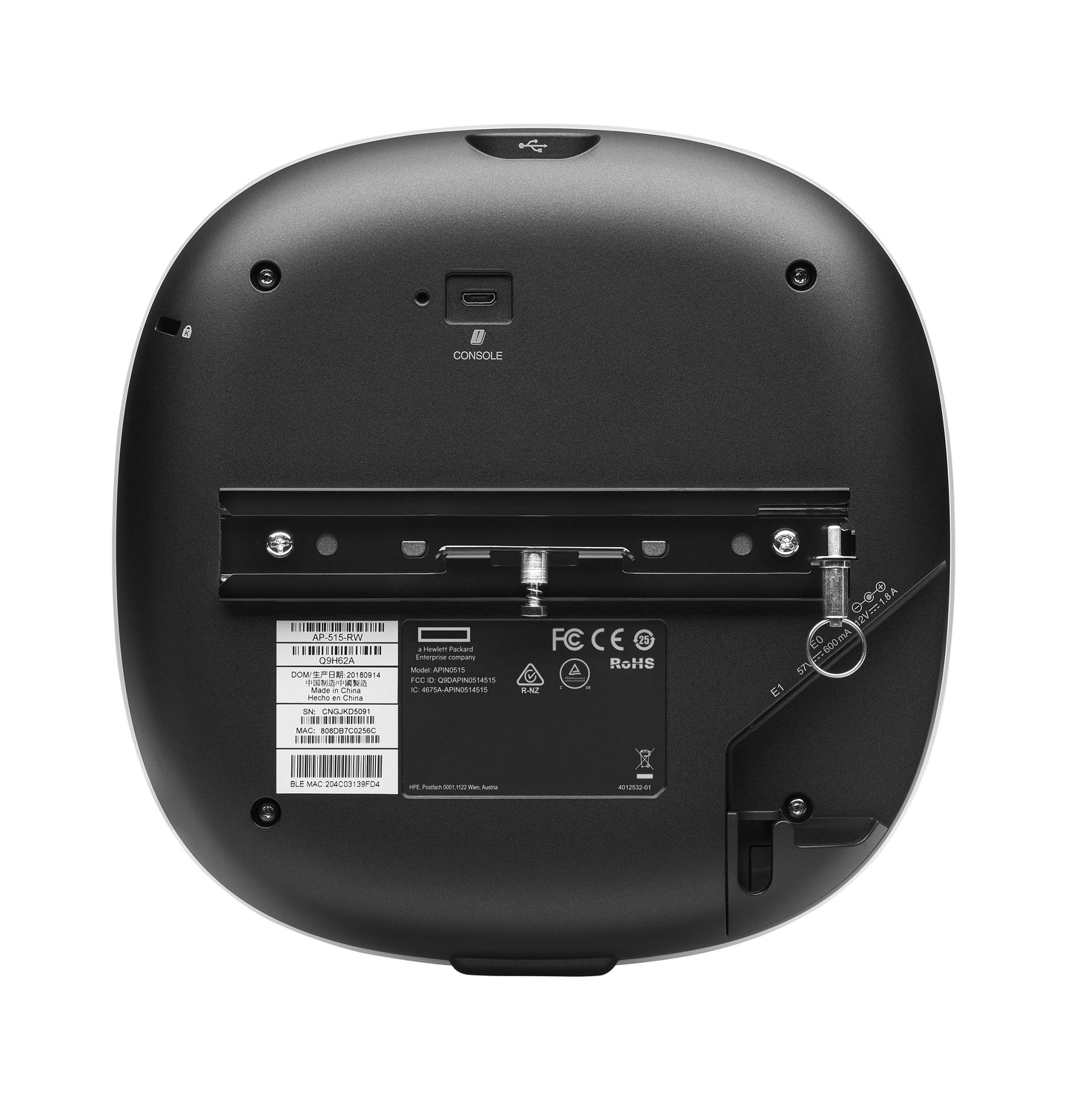 HPE Aruba Networking AP-515 (RW) Dual Radio 4x4/2x2 802.11ax Internal Antennas Unified Campus AP