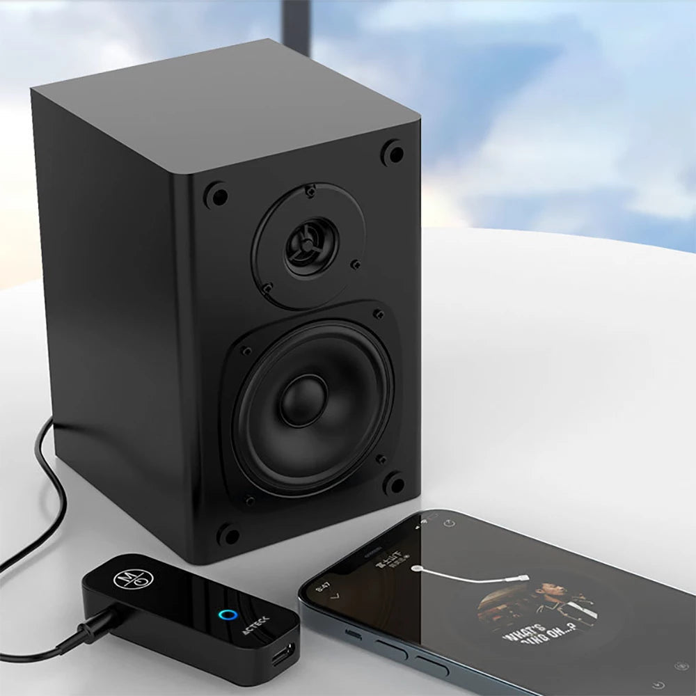 Receptor Acteck de 3.5 mm a Bluetooth 5.1 Shift Plus AB424 / Transmisor y Receptor de Audio Advanced Negro