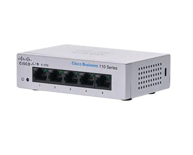 Cisco CBS110-5T-D-NA dispositivo de redes No administrado Gigabit Ethernet (10/100/1000) Gris