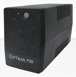 Vica Optima 750 sistema de alimentación ininterrumpida (UPS) Doble conversión (en línea) 0.75 kVA 375 W 6 salidas AC