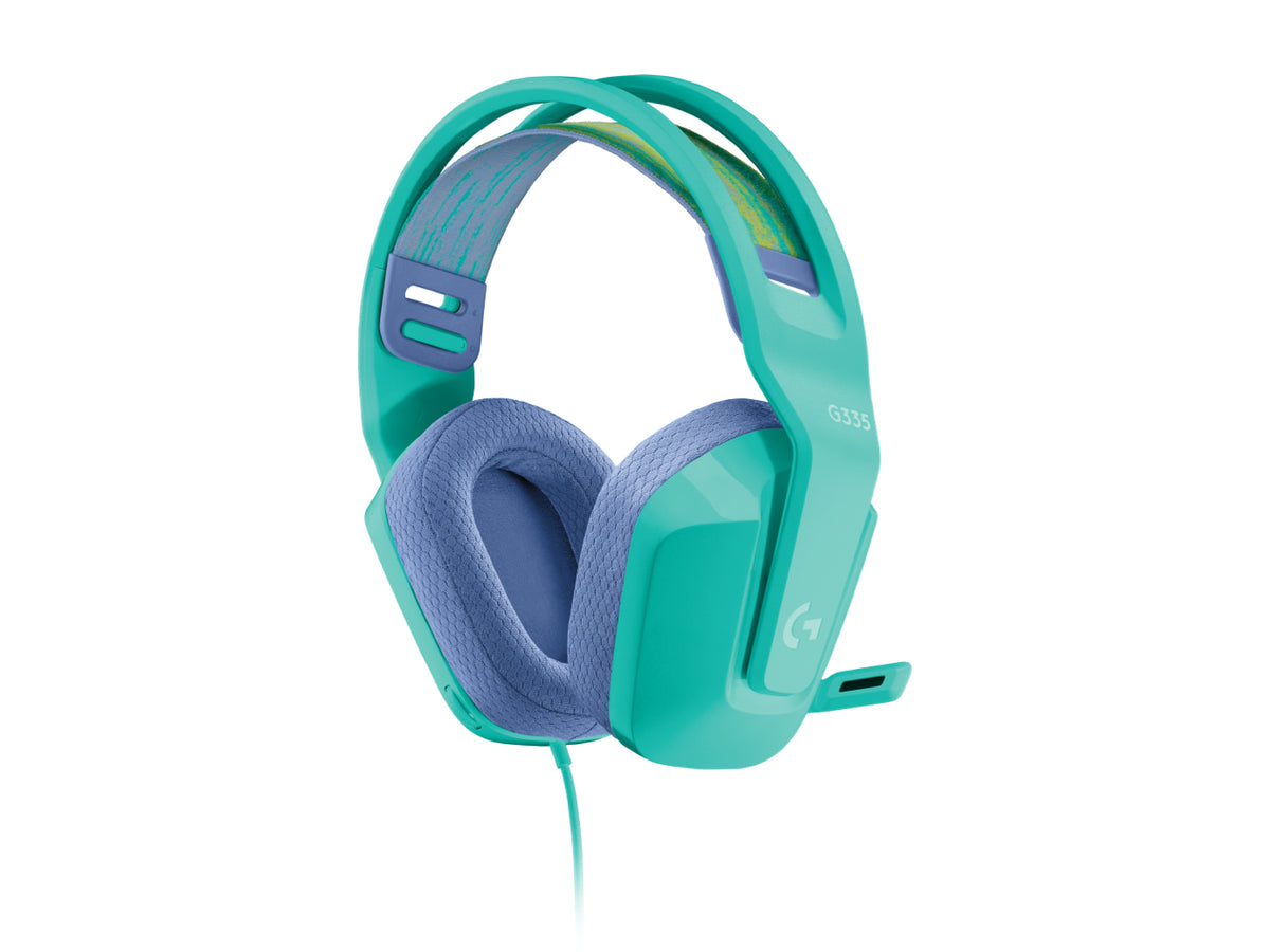 Audífonos Logitech G335 Gaming Micrófono/Cable 3.5mm Color Menta