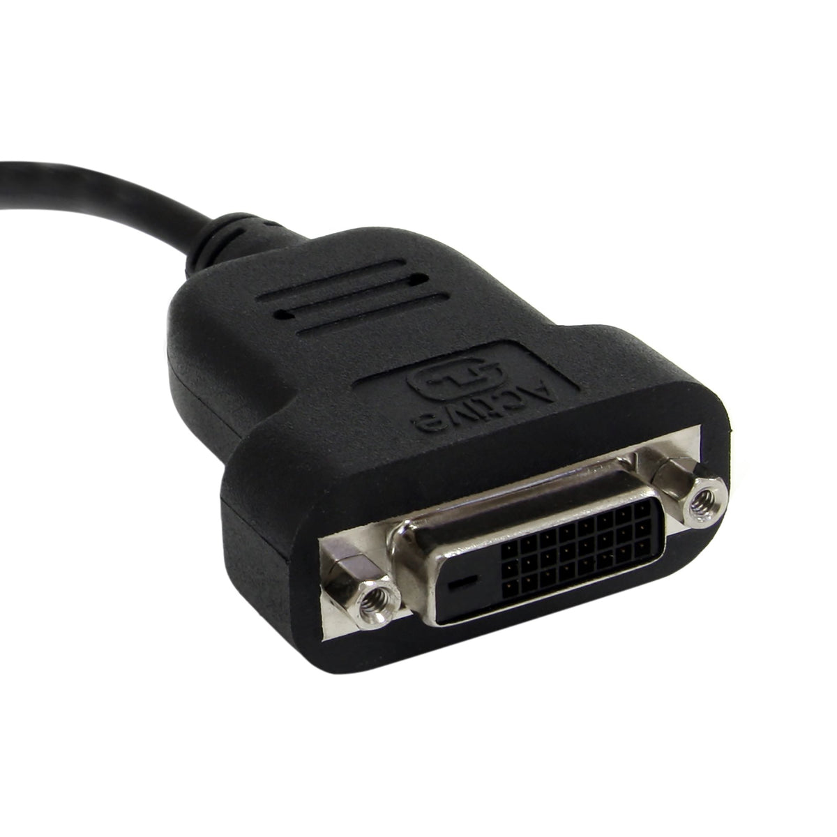 StarTech.com MDP2DVIS adaptador de cable de vídeo 0.12 m DVI-D Negro