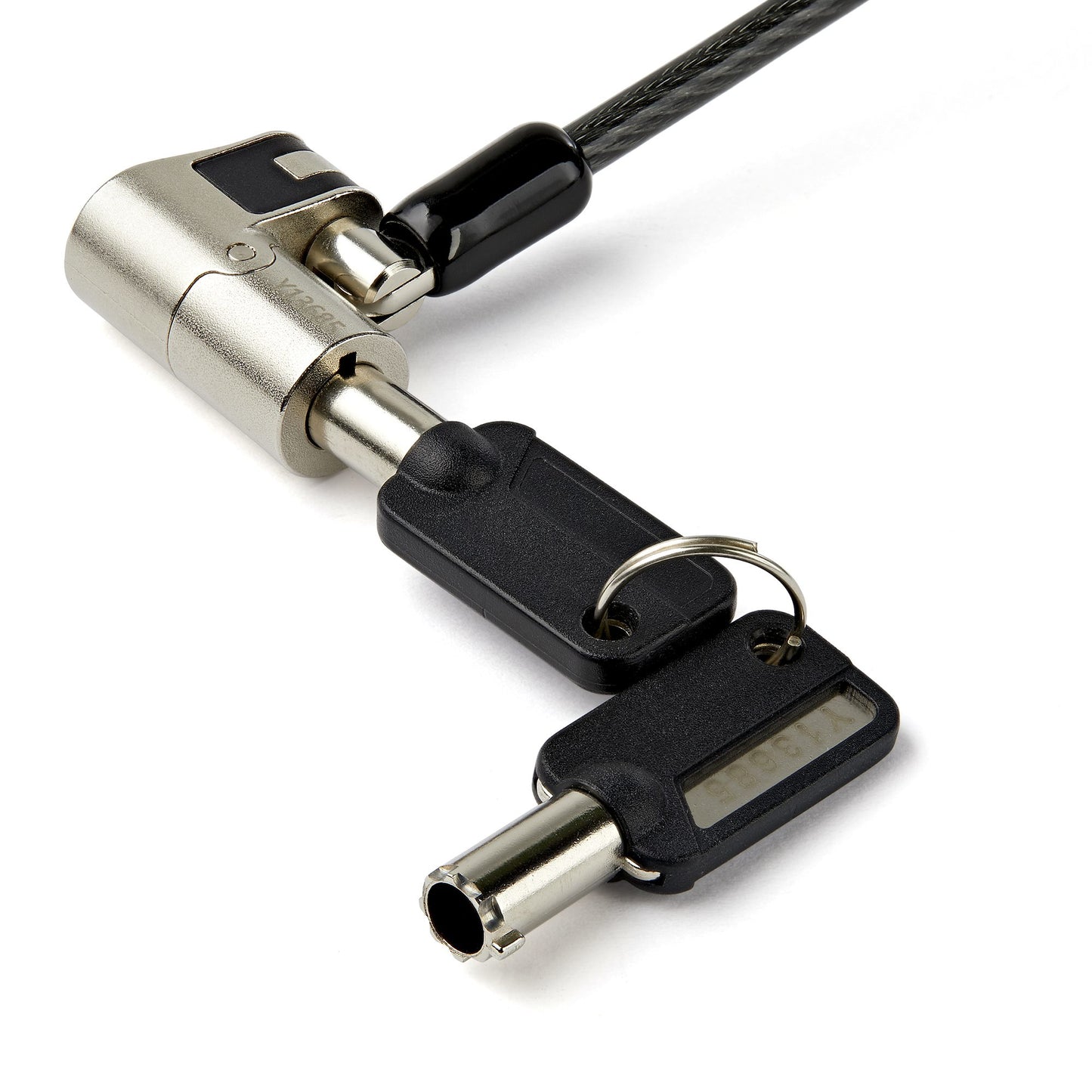 StarTech.com LTULOCKKEY cable antirrobo Negro, Acero inoxidable