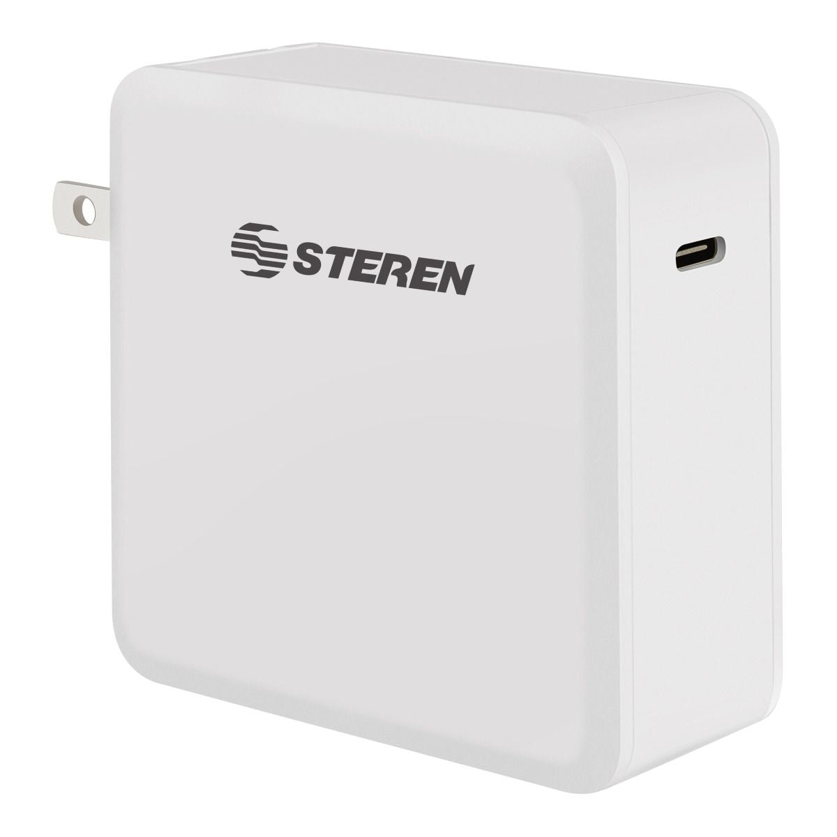 Cargador Steren USB-C 65W Power Delivery Color Negro