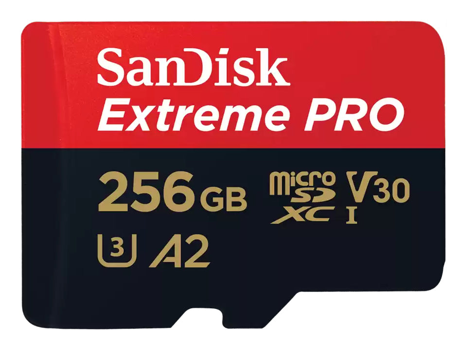 Memoria Flash SanDisk Extreme Pro 256GB MicroSDXC UHS-I Clase 10 con Adaptador