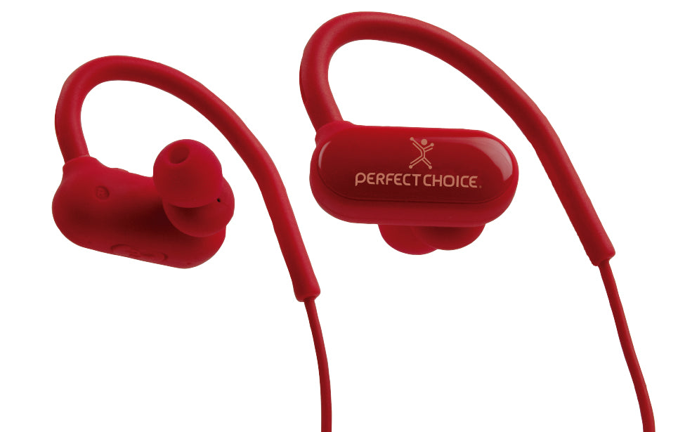 Perfect Choice PC-116745 audífono y auriculare Auriculares Inalámbrico Gancho de oreja, Intra auditivo Llamadas/Música Bluetooth Rojo