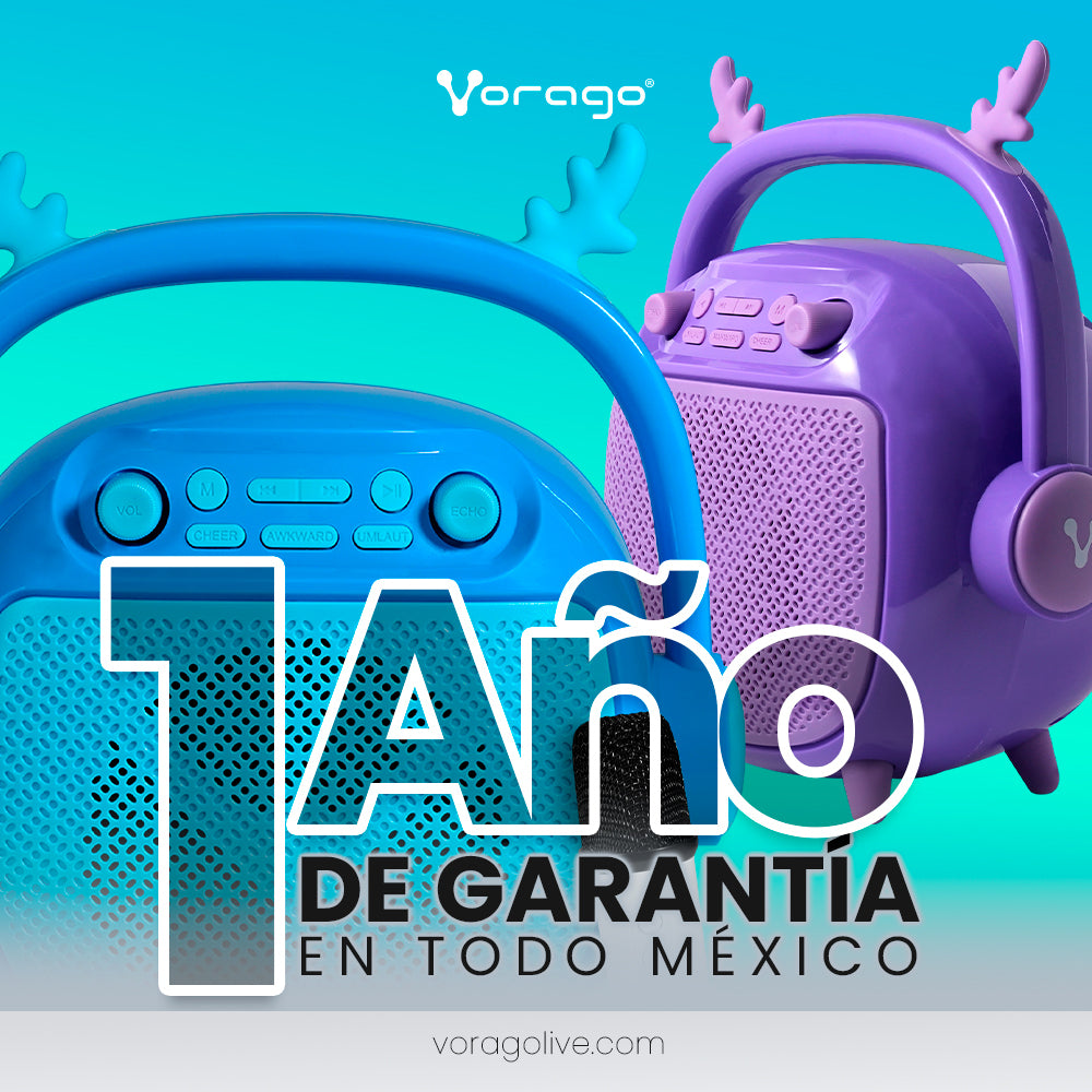 Bocina Vorago BSP-205 Bluetooth MSD/USB/3.5mm Microfono con Modos de Voz Color Purpura