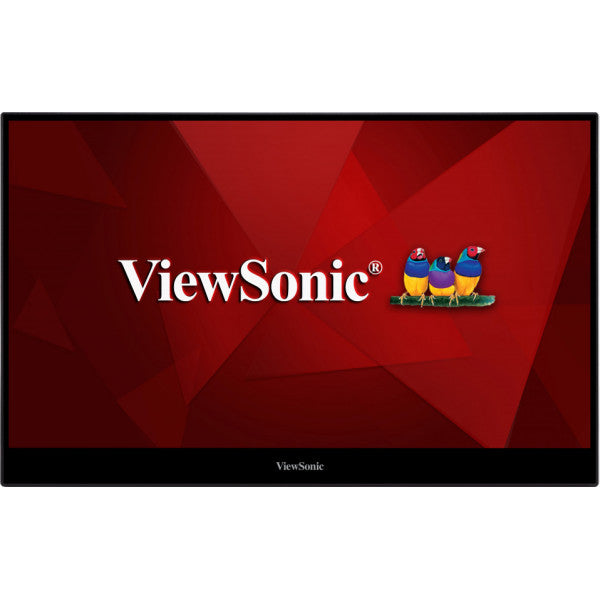 Viewsonic TD1655 monitor de computadora 39.6 cm (15.6") 1920 x 1080 Pixeles Full HD LED Pantalla táctil Multi-usuario Negro, Plata