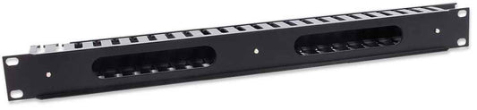 Organizador Intellinet Cables 19" 1U Horizontal Metalico Color Negro