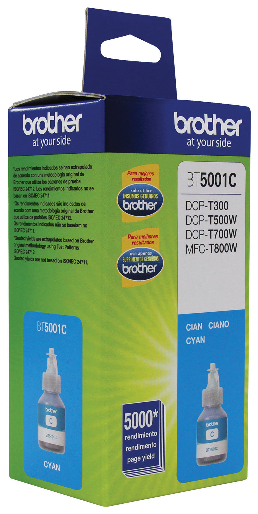 Brother BT5001C cartucho de tinta 1 pieza(s) Original Extra (Súper) alto rendimiento Cian