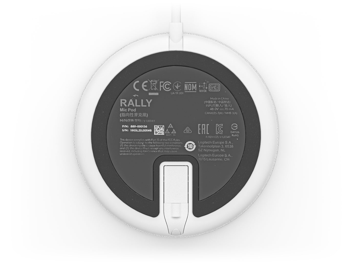 Logitech Rally Mic Pod sistema de video conferencia