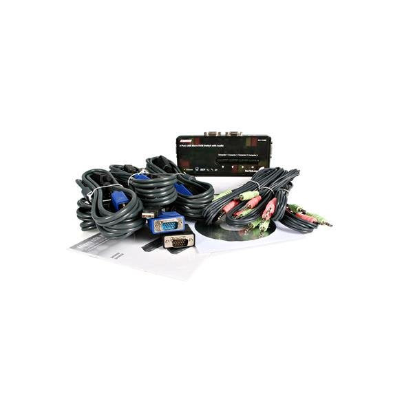 StarTech.com SV411KUSB interruptor KVM Negro