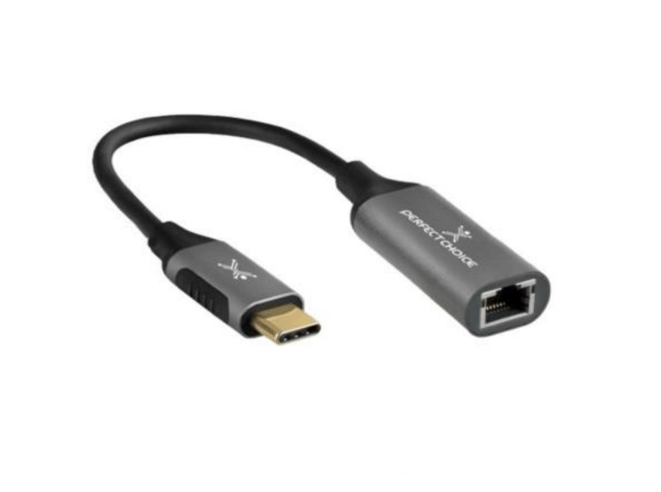 Adaptador Perfect Choice USC Tipo C a Ethernet RJ45