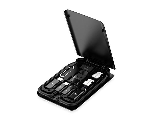 Estuche Portátil Multifuncional XTech XTC570 para Almacenamiento con Cable Tipo C Negro