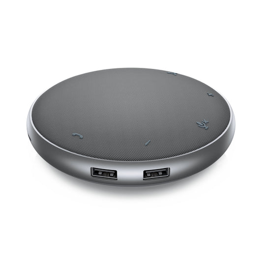 Adaptador Multipuerto y Altavoz Dell MH3021P Speaker Home 2 Puertos USB y Manos Libres Color Plata