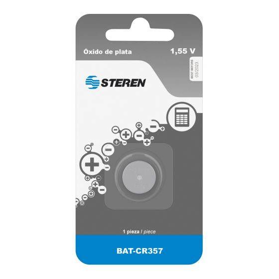 Pila Steren de Óxido de Plata 1.5V 130mAh Tipo Botón