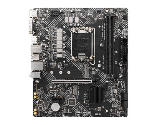 Tarjeta Madre MSI PRO H610M-G Micro-ATX LGA 1700 Intel H610 96GB DDR5 HDMI/DP para Intel