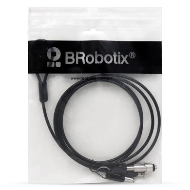 BRobotix 764465 cable antirrobo Negro 1.8 m