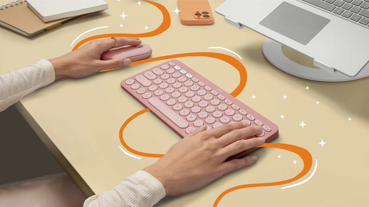 Logitech 920-011785 teclado Universal Bluetooth QWERTY Español Rosa
