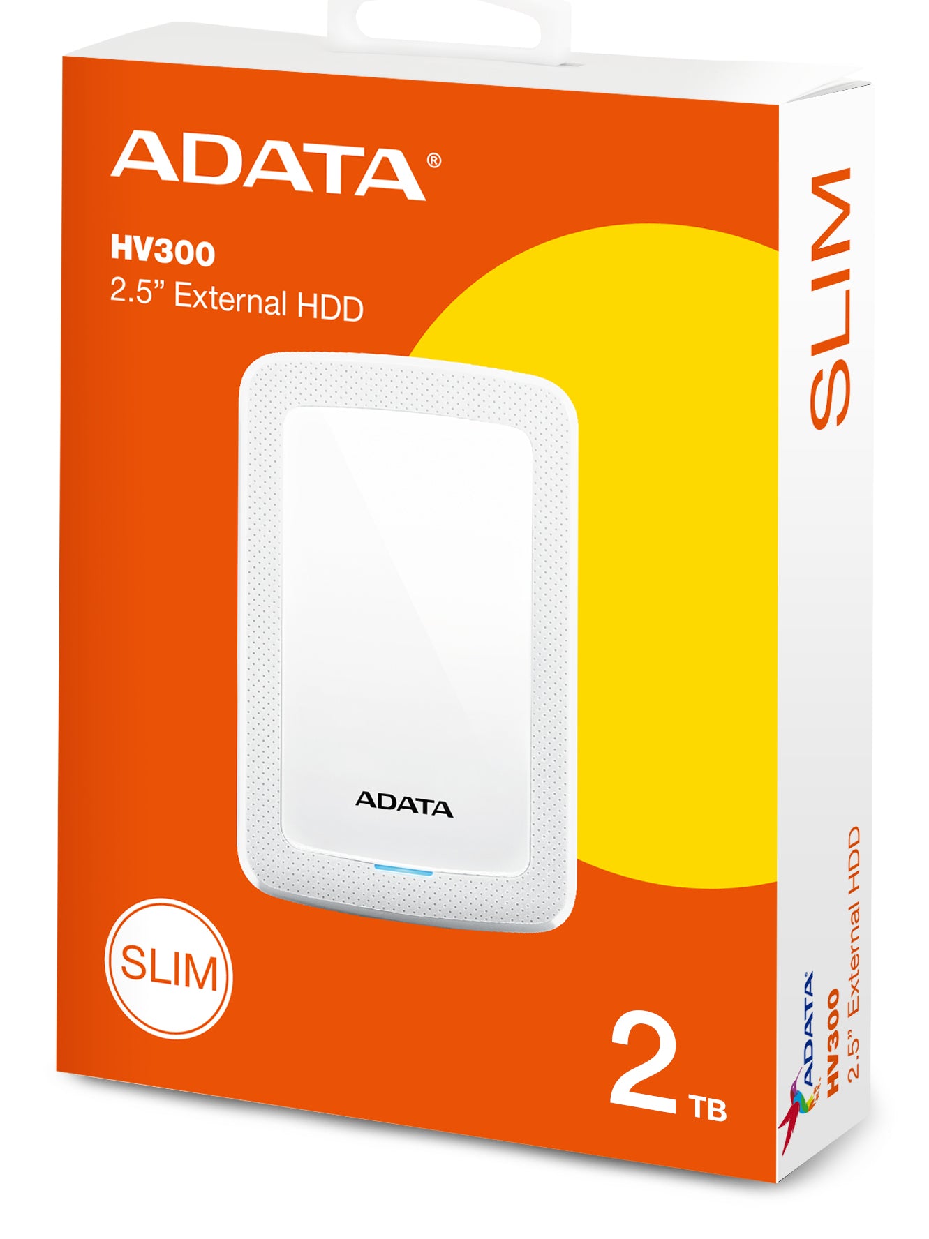 ADATA HV300 disco duro externo 2 TB 2.5" 3.2 Gen 1 (3.1 Gen 1) Blanco
