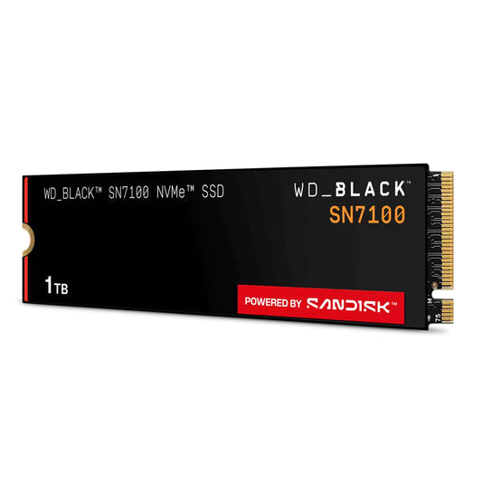 Unidad de Estado Solido Western Digital M.2 1TB Black SN7100 PCI EXPRESS 4.0 NVME