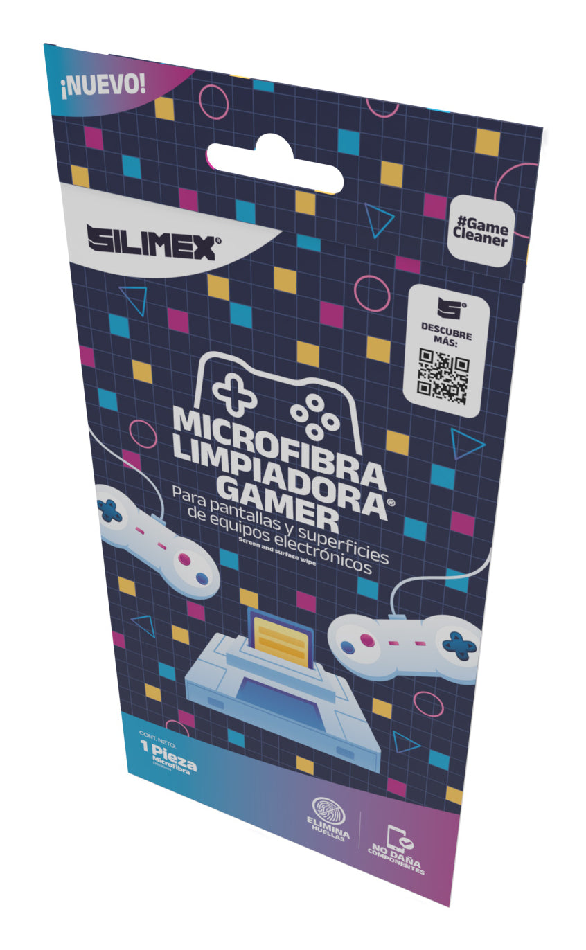 Paño De Microfibra Gamer Silimex 30x30 Limpieza De Equipos Electrónicos 1 pza
