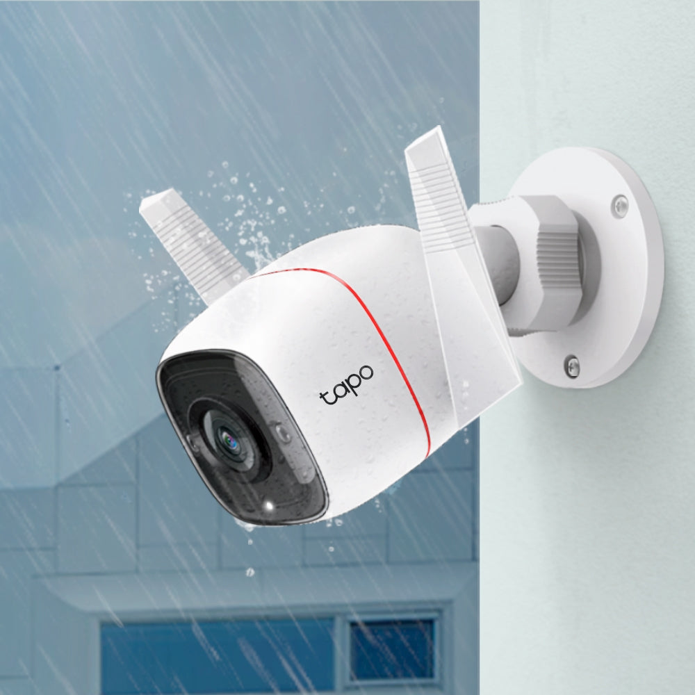 Cámara de seguridad Wi-Fi Tapo de Tp-link para exteriores 2K (2304x1296) 2.4 GHz 2T2R 2 × Externaliores