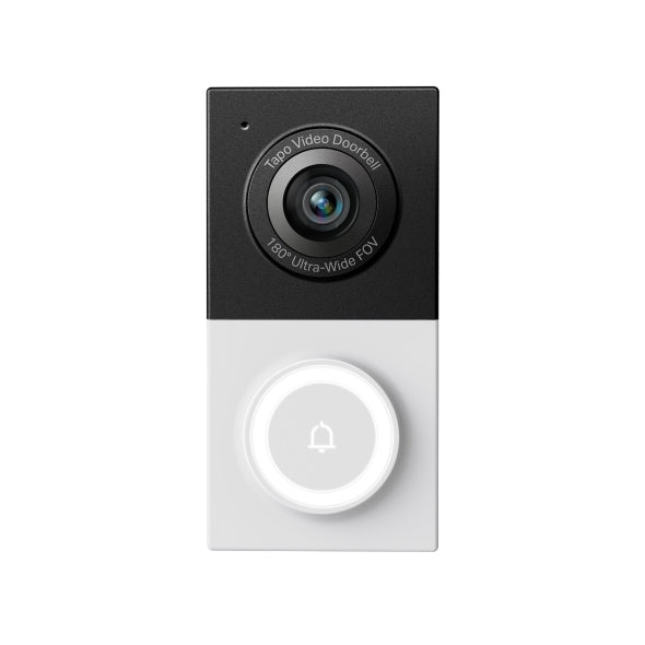 TP-Link Tapo Smart Wired Video Doorbell Negro, Blanco