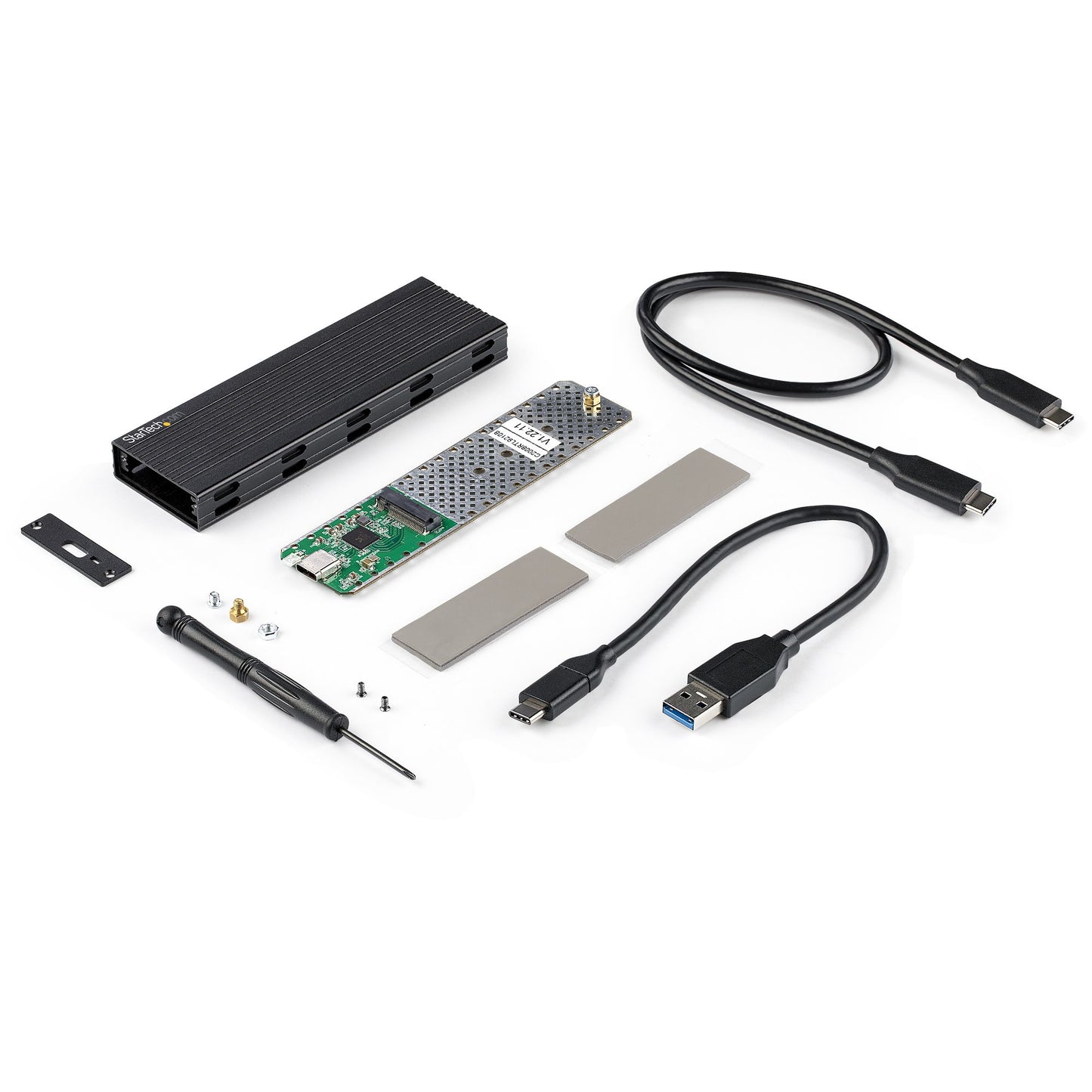 StarTech.com SM2E1BMU31C caja para disco duro externo Carcasa para SSD Negro