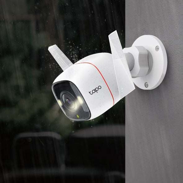 Cámara de seguridad Wi-Fi Tapo de Tp-link para exteriores 2K QHD (2560x1440) 2.4 GHz 2T2R 2 × External