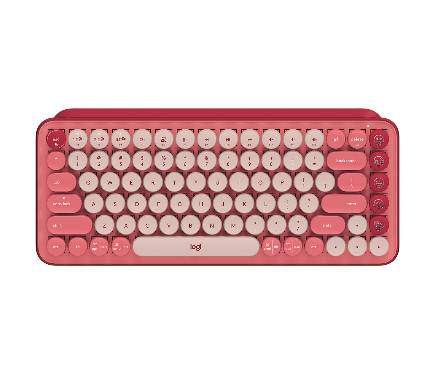 Teclado Logitech POP KEYS Inalámbrico con Función Emojis Personalizables Blast Color Amarillo-Negro