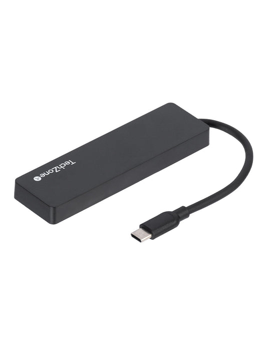 Hub TechZone 3.0 Hub 4en1 Super Ligero Conexion Tipo C 4Puertos USB 3.0 Vel de Transferecnia de Datos 480Mbs