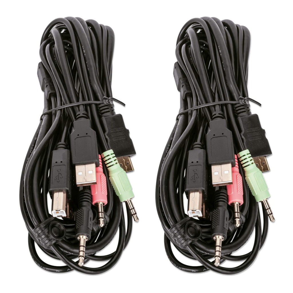 Manhattan 153522 interruptor KVM Negro