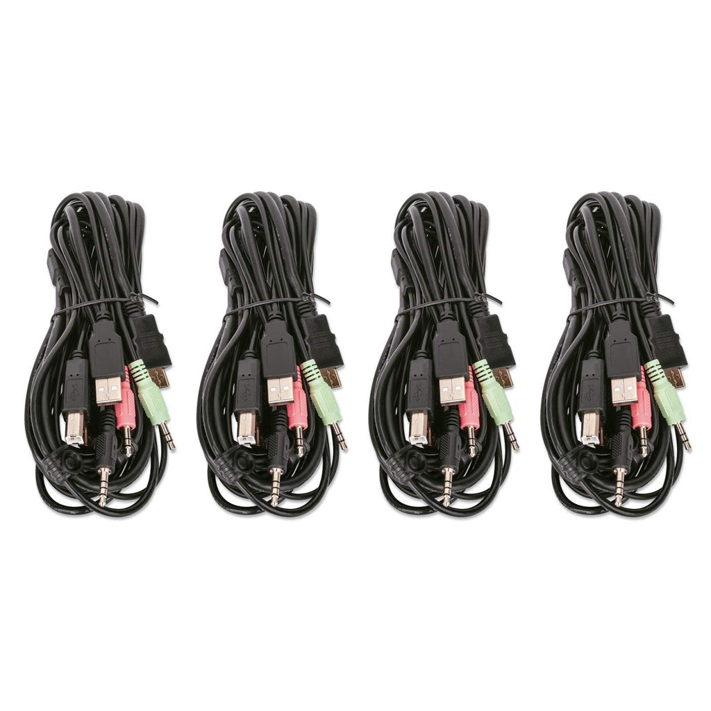 Manhattan 153539 interruptor KVM Negro