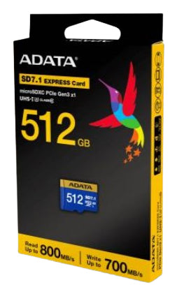 Memoria Micro SD Adata Express 512GB 800/700 MB/S Compatible con Nintendo Swich 2