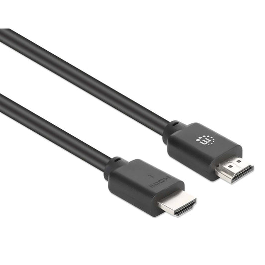 Cable HDMI Manhattan 356695 de alta velocidad con Ethernet, 4K a 60 Hz, HDR, 10 m, negro