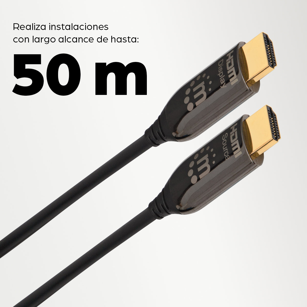 Manhattan 355445 cable HDMI 50 m HDMI Tipo A (Estándar) Negro