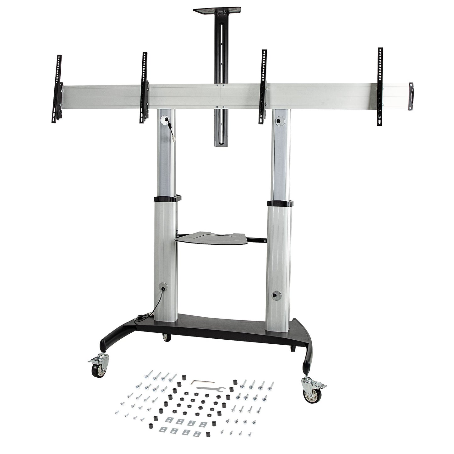 StarTech.com STNDMTVDUO soporte para TV 152.4 cm (60") Negro, Plata