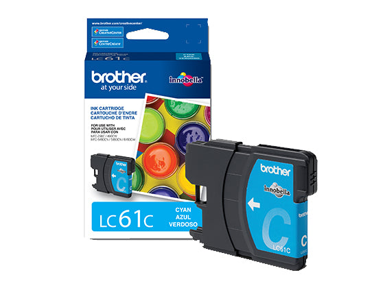 Tinta Brother LC61C Rendimiento 325 Páginas MFC6490 Color Cian