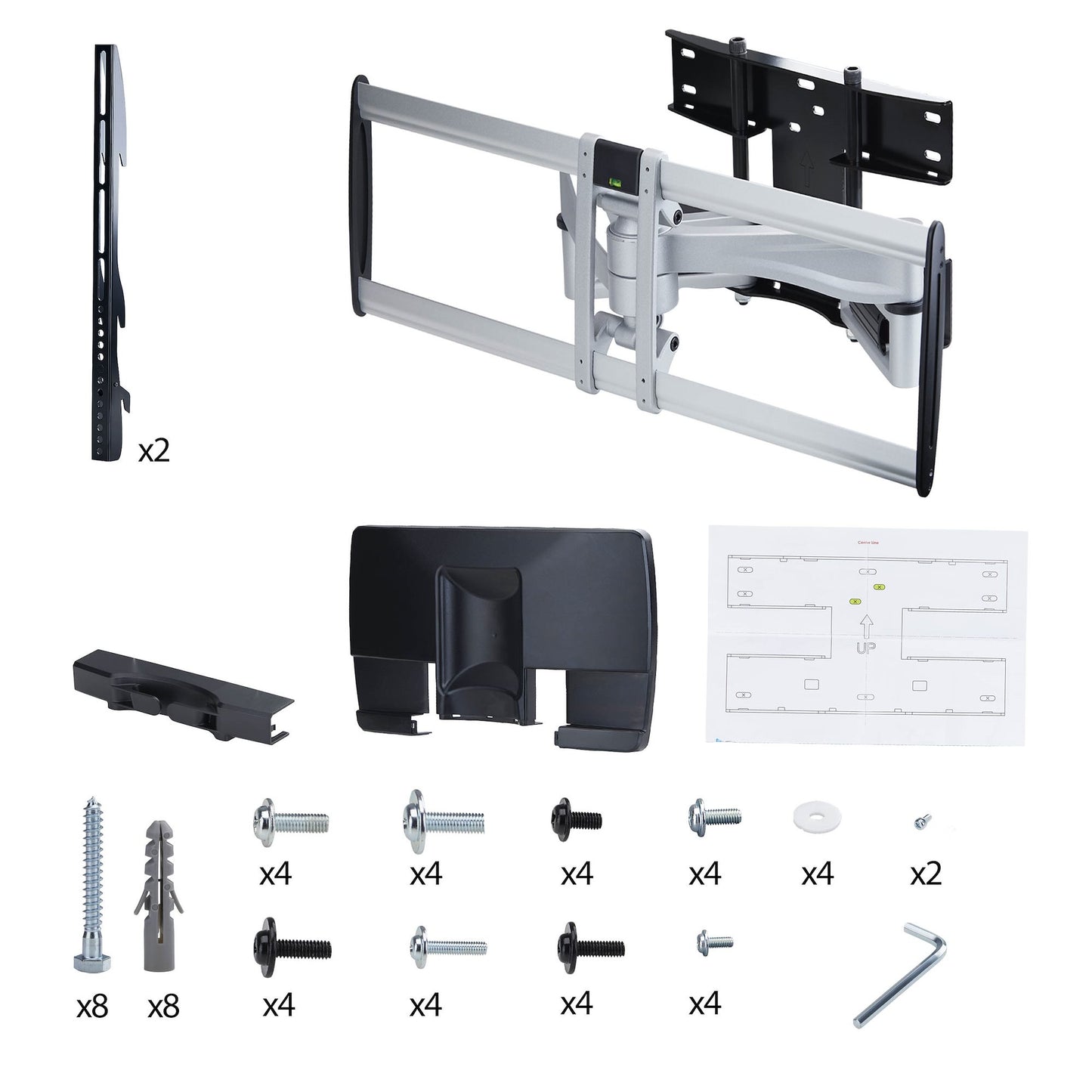 StarTech.com 100AP1-TV-WALL-MOUNT soporte para TV 2.54 m (100") Negro