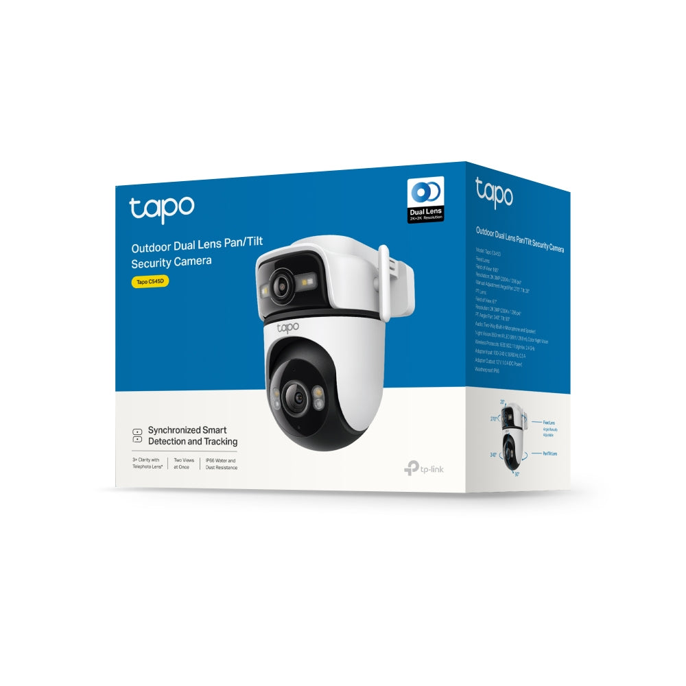 TP-Link Tapo C545D Esférico Cámara de seguridad IP Exterior 2304 x 1296 Pixeles Techo/pared/Tubo