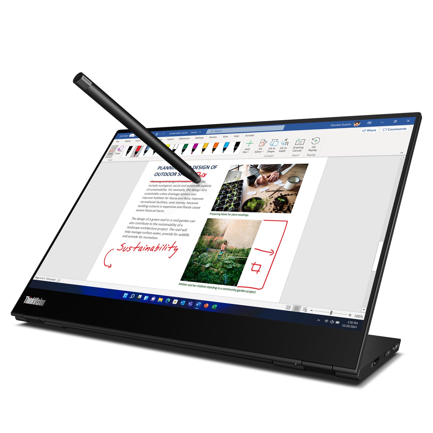 Monitor Lenovo M14t Gen 2 ThinkVision
