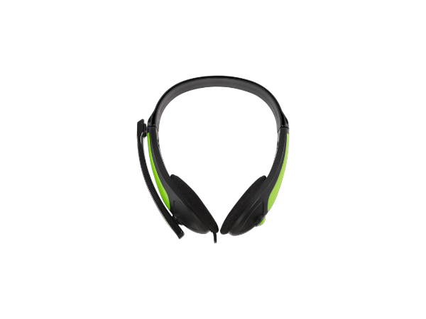 Audífonos alámbricos 2.5 metros diadema ajustable con micrófono