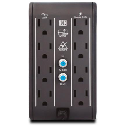 Regulador de voltaje CDP R2C-AVR1008 1000VA/500W indicadores LED de funcionamiento 8 contactos NEMA 5-15R
