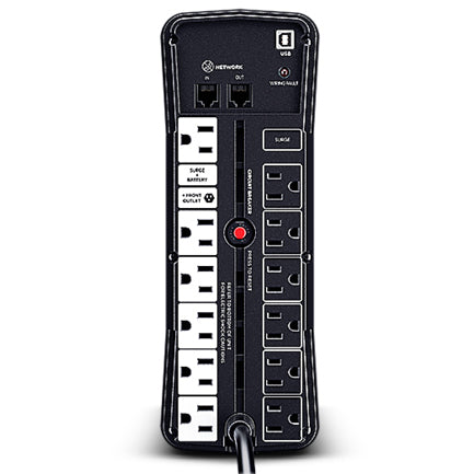 UPS CyberPower GX150C2 1500VA 1000W 120V PFC Activo RGB Panel LCD USB-Cx2