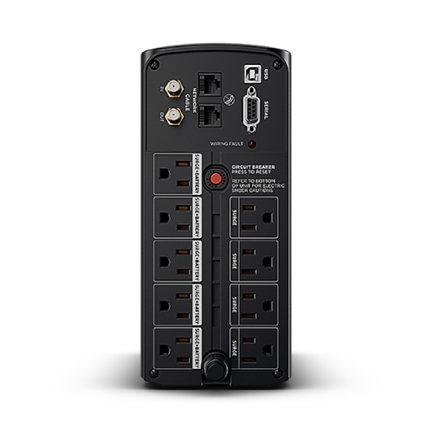 UPS CYBERPOWER 850VA 510W LCD REGULADOR VOLTAJE 9 CONT