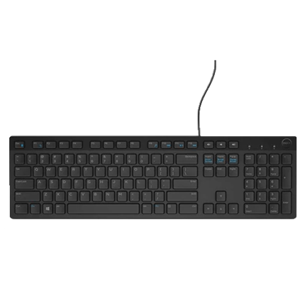 Teclado USB Alámbrico Dell KB216-BK-LTN Español