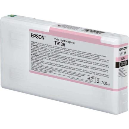 Tinta Epson UltraChrome HD 200Ml Color Magenta Claro Vivo